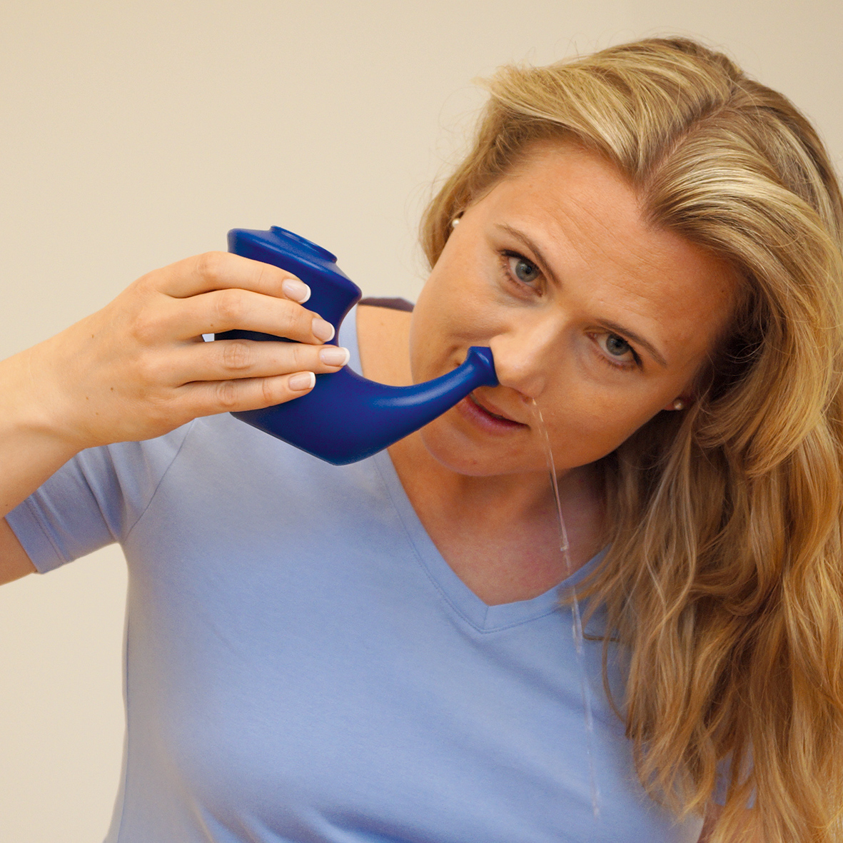 PEO OLSEN - RHINO HORN Adultes - Appareil pour Lavage de Nez avec Dose